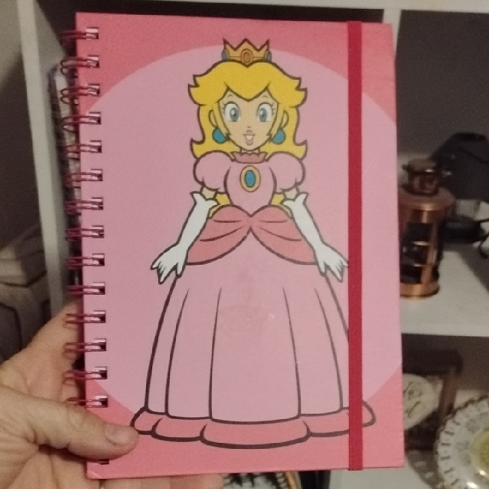 Nintendo Pink Princess Peach Spiral Notebook
